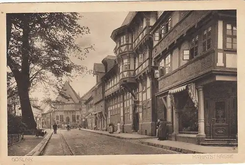 Goslar, Harz, Marktstrasse gl1916 G2186