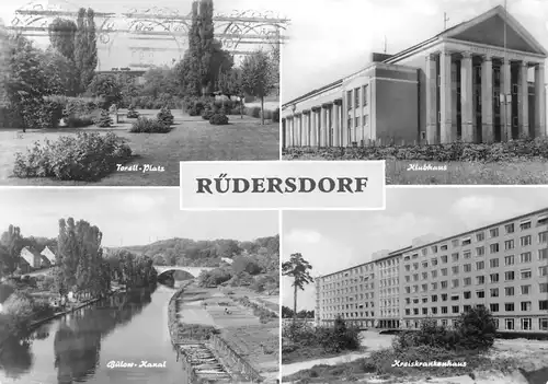 Rüdersdorf bei Berlin Teilansichten Mehrbildkarte gl1992 168.012