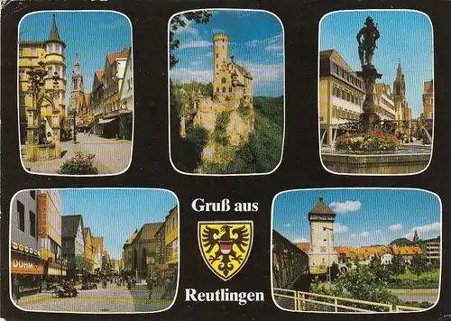 Reutlingen, Mehrbildkarte gl1985 G4348