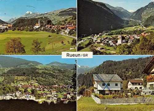 Rueun/Ruis, Bündner Oberland, Graubünden, Mehrbildkarte (?) gl1975? G5127
