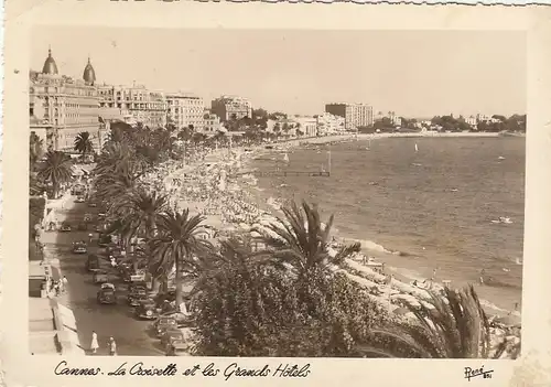 Côte d'Azur, Cannes, La Croisette et le Grands Hôtels gl1952 G5186