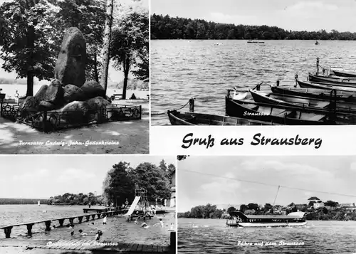 Strausberg (Mark) Am Straussee Teilansichten gl1972 168.050