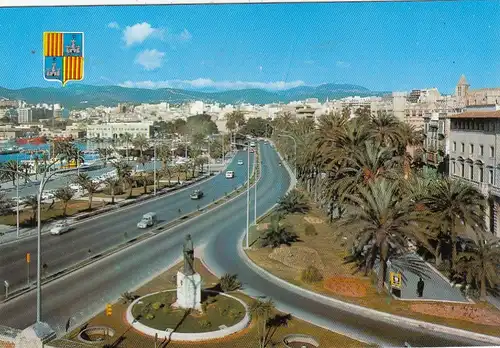 Palma de Mallorca, Baleares, Paseo Sagrera glum 1980? G3898