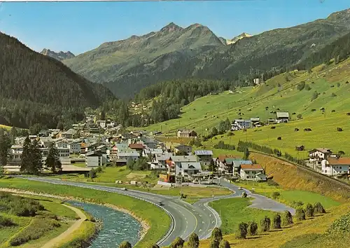 St.Anton am Arlberg, Tirol, Panorama glum 1980? G4422