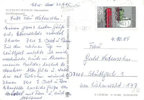 Schiffshebewerk Niederfinow gl1985 168.219