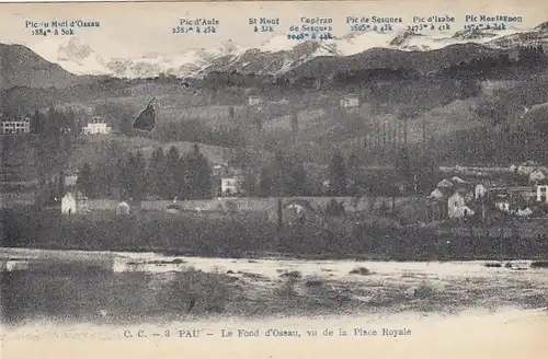 Pau (Pyrénées Atlantiques) Le Fond'Ossau, vu de la Place Royale ngl G3542