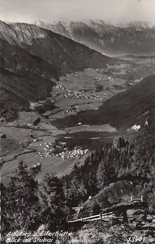 Aufstieg zur Elferhütte, Blick ins Stubai, Tirol ngl G3570