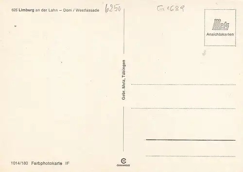 Limburg a.d.Lahn, Dom, Westfront ngl G1689