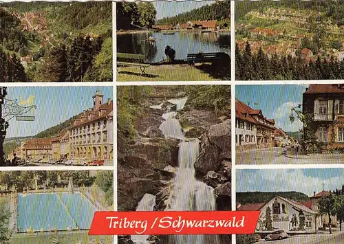 Triberg, Schwarzwald, Mehrbildkarte ngl G1698