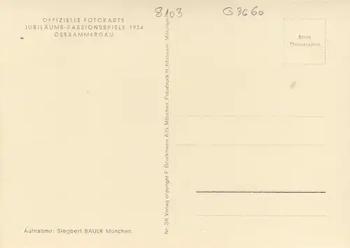 Oberammergau, Obb., Jubiläums Passionsspiele 1934, Oelberg ngl G3660