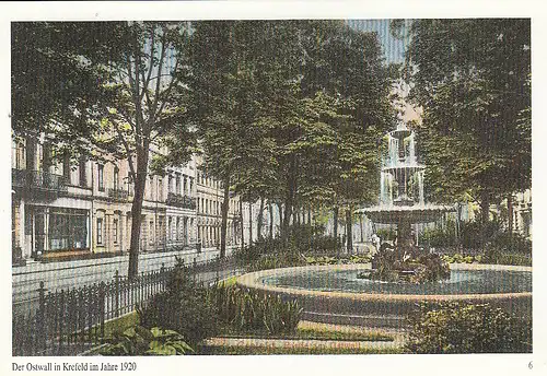 Krefeld, Ostwall im Jahre 1920, Repro ngl G1789