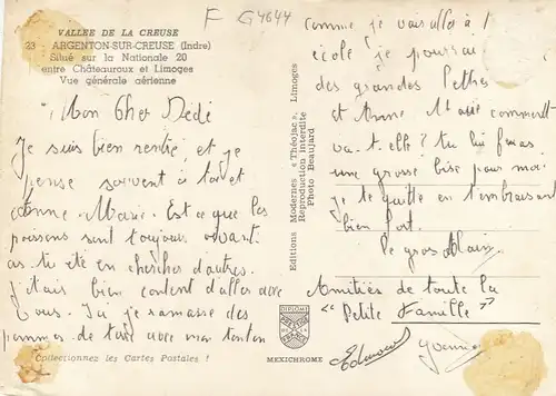 Argenton-sur-Creuse (Indra) Vue Générale aérienne ngl G4644