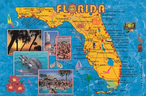 Florida, Mehrbildkarte gl2001 G4124