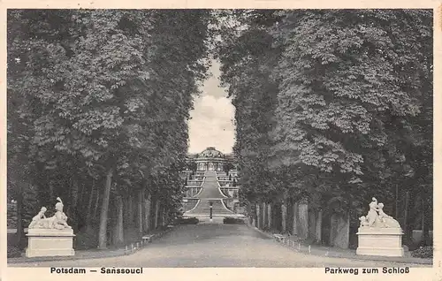 Potsdam Sanssouci Parkweg zum Schloss gl1936 168.454