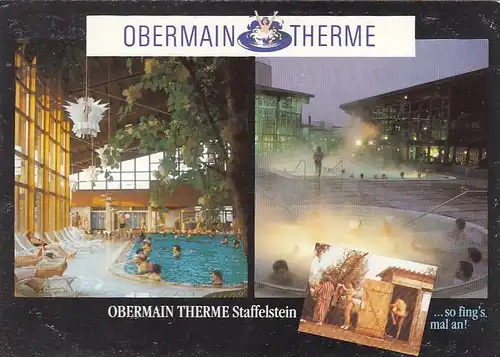 Staffelstein, Obermann Therme,Mehrbildkarte glum 1980? G5482
