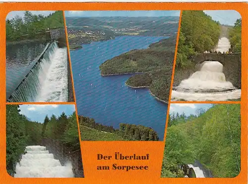 Der Überlauf am Sorpesee, Mehrbildkarte ngl G3735