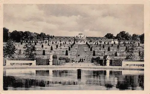 Potsdam Schloss Sanssouci mit Terrassen gl1954 168.365