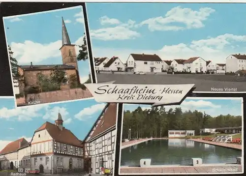 Schaafheim Kr.Dieburg, Mehrbildkarte ngl G5543