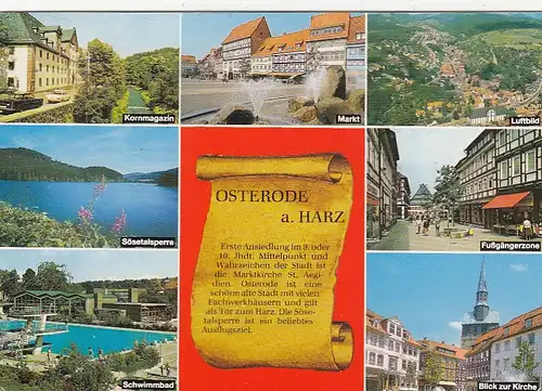 Osterode, Harz, Mehrbildkarte mit Historie gl1994 G2050