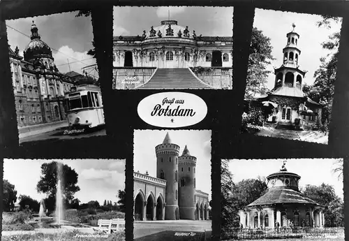 Potsdam Teilansichten Mehrbildkarte gl1967 168.397