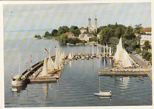 Friedrichshafen am Bodensee, Yachthafen und Schlosskirche ngl G4232