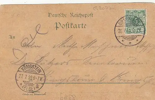 Braunlage/Oberharz, mit Rindvieh vor der ür gl1899 G2077