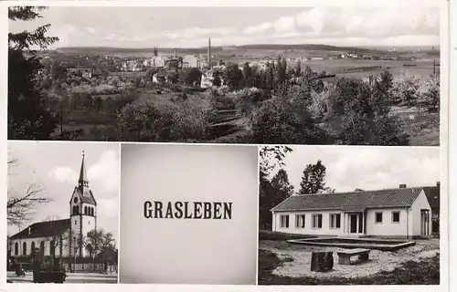 Grasleben, Mehrbildkarte gl1957 G1958