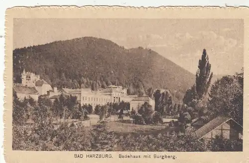 Bad Harzburg, Badehaus mit Burgberg gl1917 G2083