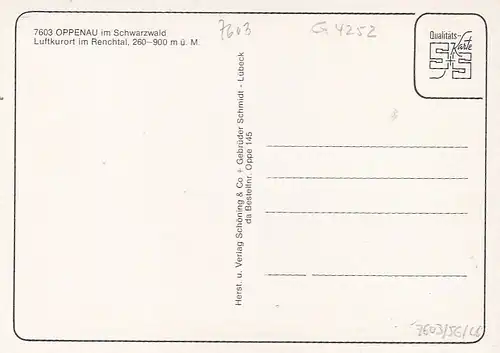 Oppenau im Renchtal, Schwarzwald, Teilansicht ngl G4252
