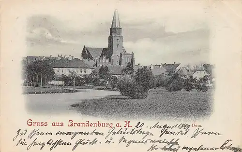 Brandenburg (Havel) Blick zum Dom gl1899 168.745