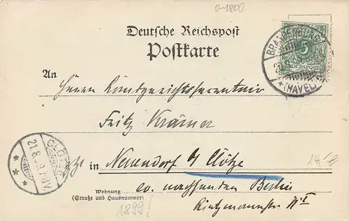 Brandenburg (Havel) Blick zum Dom gl1899 168.745