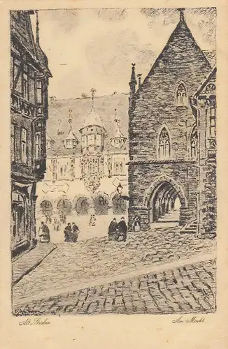 Alt-Goslar, Harz, Am Markt gl1924 G2088