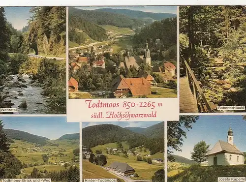 Todtmoos im Schwarzwald, Mehrbildkarte glum 1970? G4268