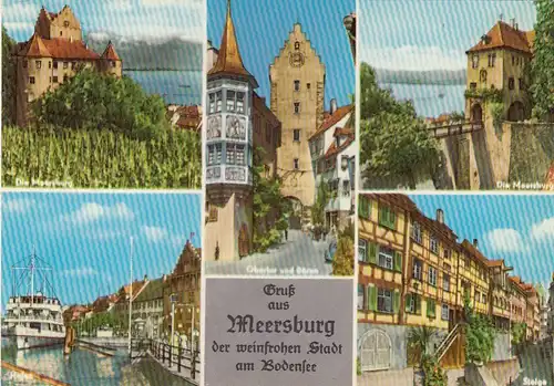 Meersburg Bodensee, Mehrbildkarte ngl G4299