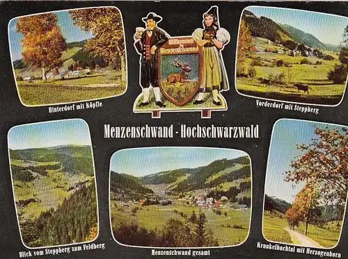 Menzenschwand, Schwarzwald, Mehrbildkarte gl1971 G4342
