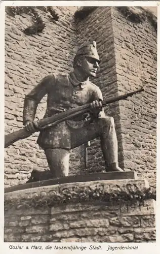 Goslar, Harz, Jägerdenkmal gl1937 G2170