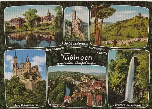 Tübingen und seine Umgebung, Mehrbildkarte gl1980? G4366