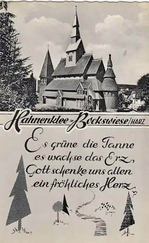 Hahnenklee-Bockswiese, Oberharz, Es grüne die Tanne ... gl1991 G2207