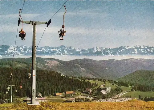 Feldberg, Schwarzwald, Panorama mit Schweizer Alpen ngl G4387