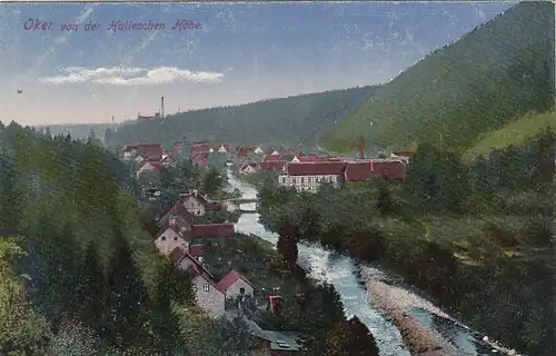 Oker, Harz, von der Halleschen Höhe ngl G2133