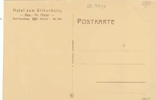 Bad Harzburg, Hotel zum Silberhorn u.a. ... ngl G2144