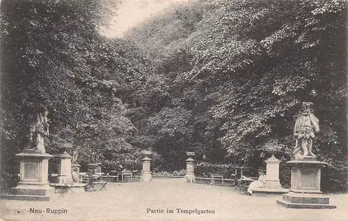 Neuruppin Partie im Tempelgarten gl1907 168.987