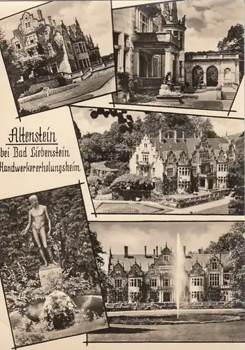 Bad Liebenstein, Thür.Wald, Schloß Altenstein, Mehrbildkarte ngl G5832