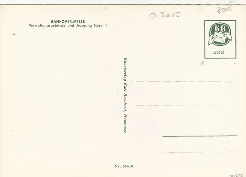 Hannover, Messegelände, Verwaltungsgebäude und Ausgang Nord 1 ngl G3015