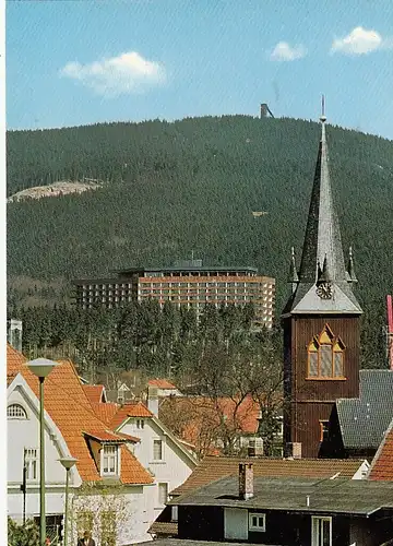 Braunlage/Oberharz, Blick zum Wurmberg und Hotel Maritim ngl G2315