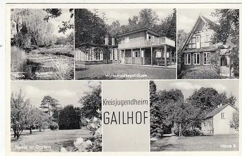 Kreisjugendheim Gaildorf, Mehrbildkarte gl1956 G3070