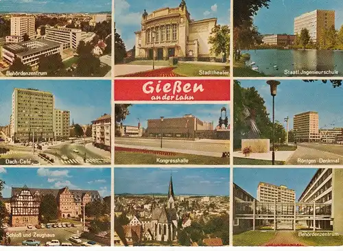 Gießen, Mehrbildkarte ngl G5867