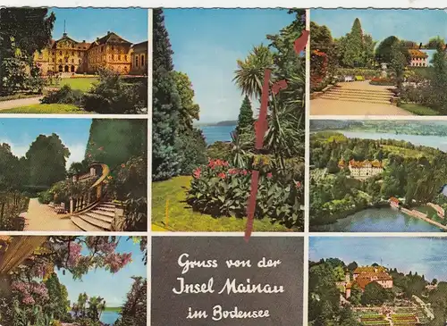 Insel Mainau im Bodensee, Mehrbildkarte ngl G4214