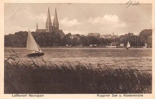 Neuruppin Ruppiner See und Klosterkirche gl1931 169.028