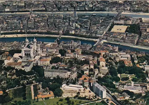 Lyon, Vue aérienne glum 1970? G4735